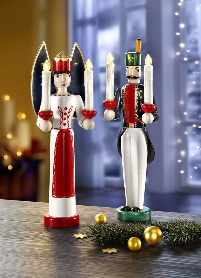 LED-Figuren, 2er-Set, mit Fernbedienung 