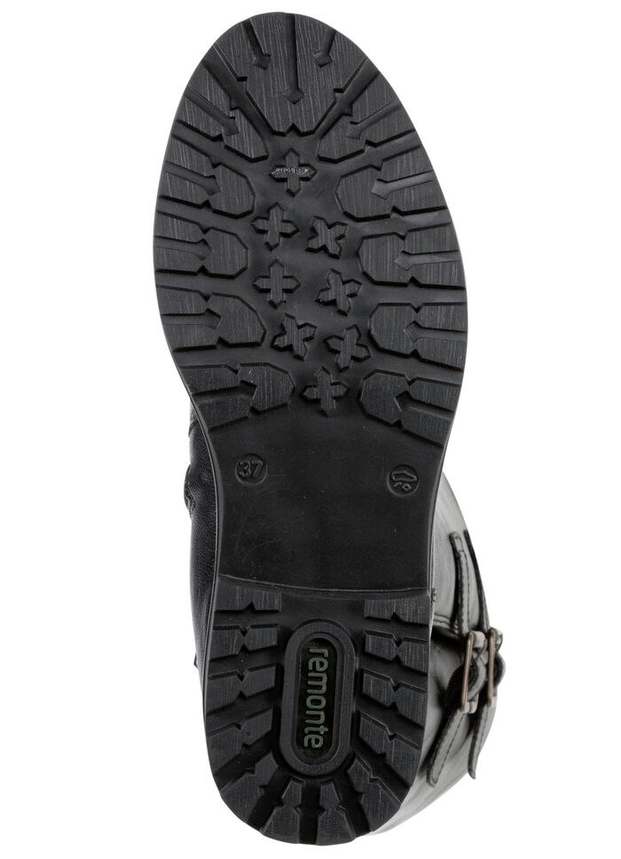 Remonte, gef&uuml;tterte Damen-Stiefel, Winterschuhe, Weite G, mit Lammfell SCHWARZ