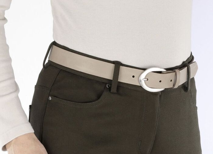 Eleganter Damen-G&uuml;rtel, aus Leder, 3 cm breit 