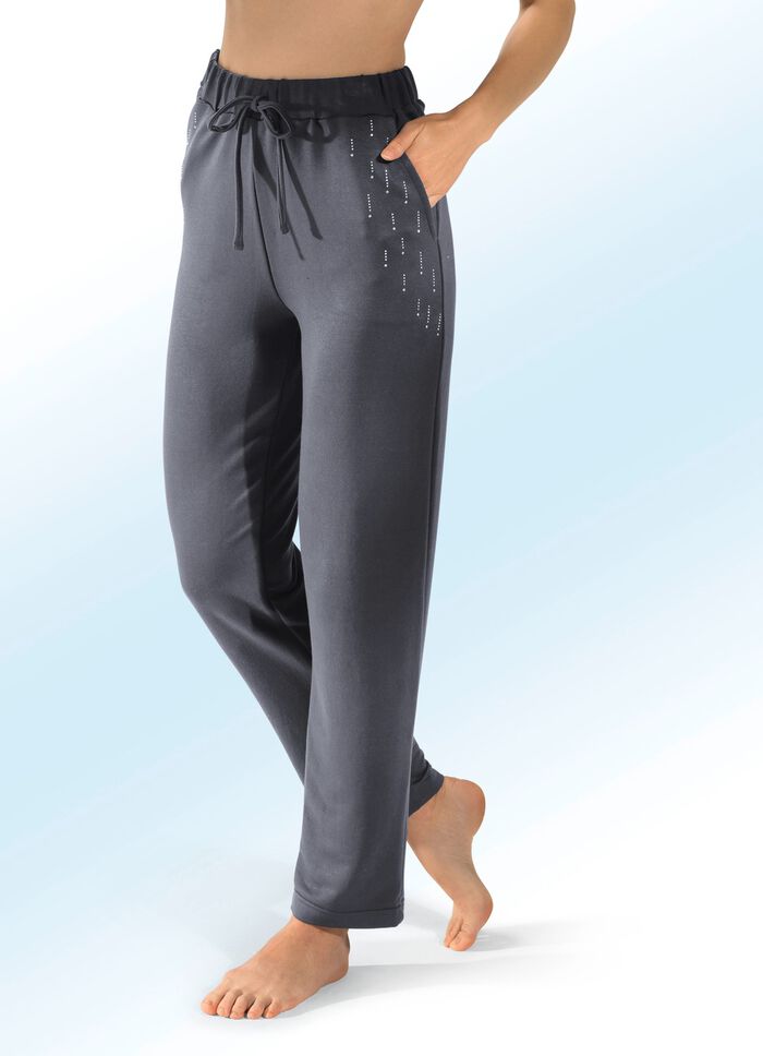 Hose mit Nietenzier ANTHRAZIT