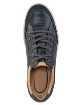 GINO Galante Sneaker mit Kontrast-Bes&auml;tzen und Zierlochung BLAU