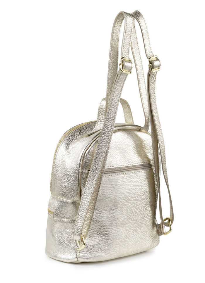 Laurina Rucksack aus genarbtem Kalb-Nappaleder GOLD