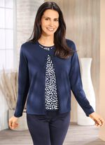 Strick-Twinset in weich flie&szlig;ender Qualit&auml;t 