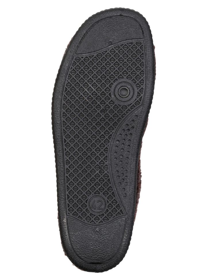 Gef&uuml;tterte Herren-Hausschuhe, mit Schurwolle 