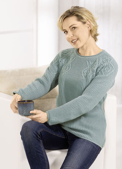Pullover in Perlfang 