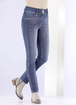 Shaping-Jeans in 4-Pocket-Form JEANSBLAU