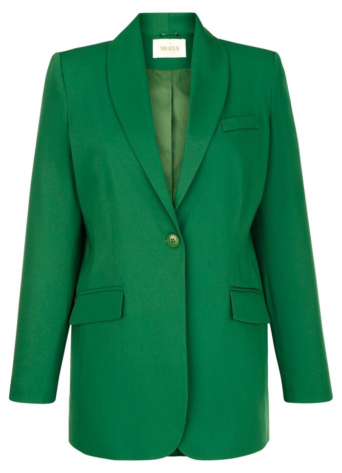 Blazer mit Schalkragen 