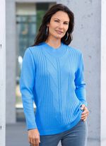 Pullover mit Schurwolle HELLBLAU
