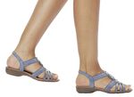 Remonte Riemchen-Sandalen mit Metallschmuck 