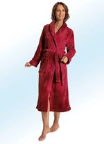Bademantel f&uuml;r Damen und Herren KIRSCHROT