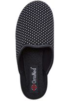 Zweierpack Pantoffeln aus gepunktetem Textilmaterial 1x BORDEAUX 1x SCHWARZ