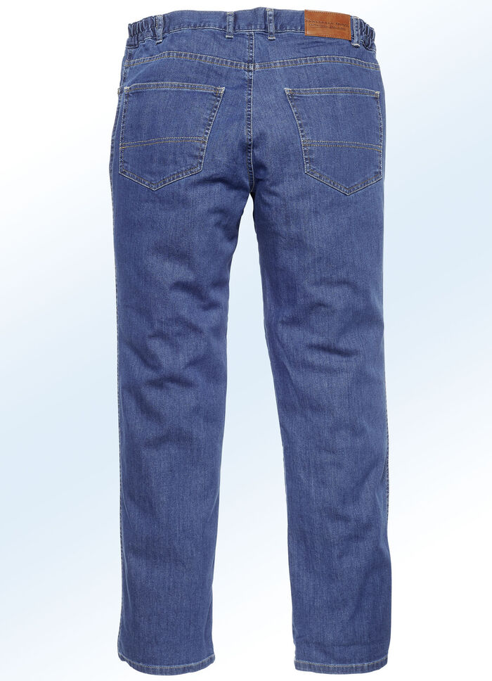 "Francesco Botti"-Jeans mit Dehnbundeinsätzen in 3 Farben JEANSBLAU