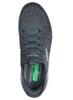 SKECHERS, Herren-Sneaker, mit geformter Slip-Ins Fersenplatte ANTHRAZIT
