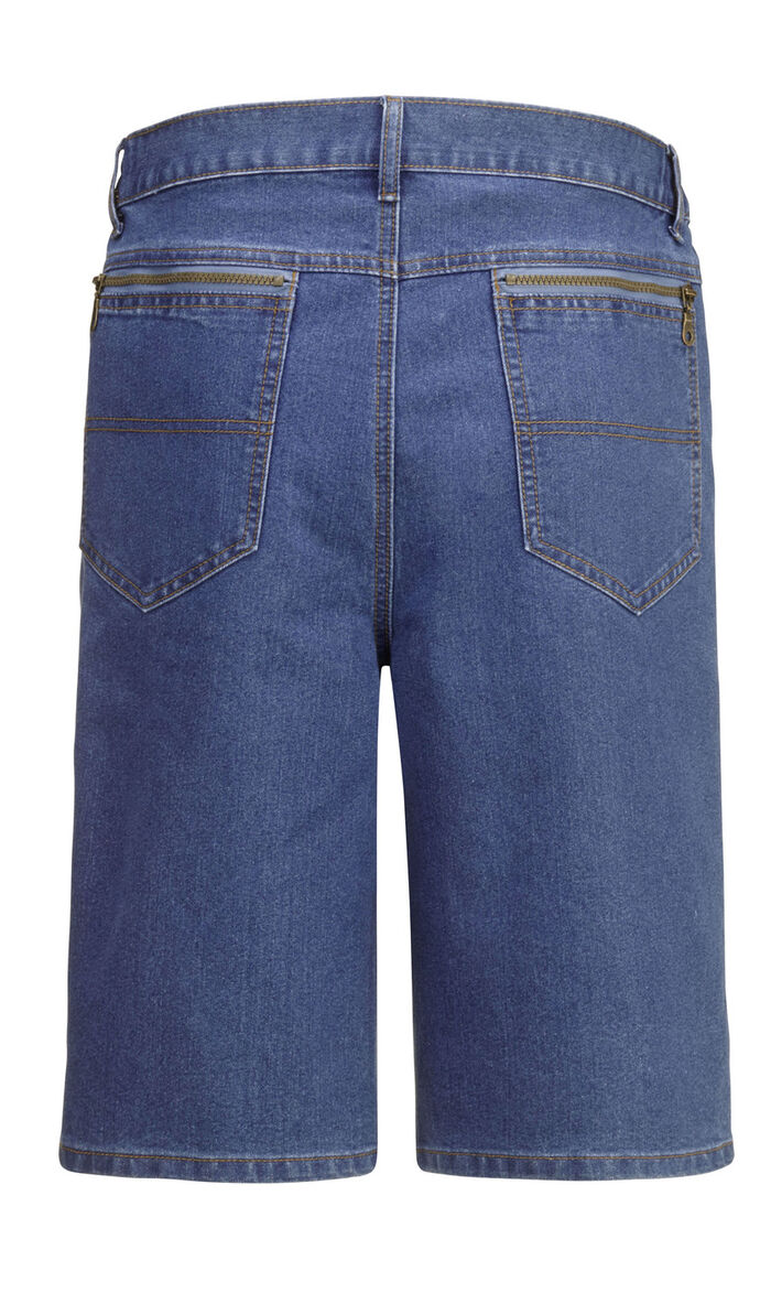 Jeans-Bermudas mit Dehnbundeins&auml;tzen in 3 Farben HELLJEANS