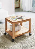 Beistellwagen aus geöltem Massivholz KERNBUCHE