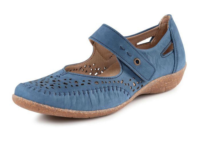 ELENA EDEN Slipper aus luftig durchbrochenem Leder 