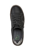 ELENA EDEN Schn&uuml;rschuh aus feinem Nappaleder SCHWARZ-ALTSILBER