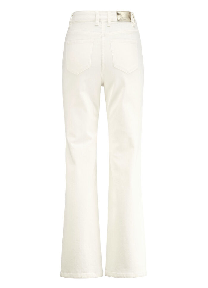 Jeans mit weitem Beinverlauf ECRU