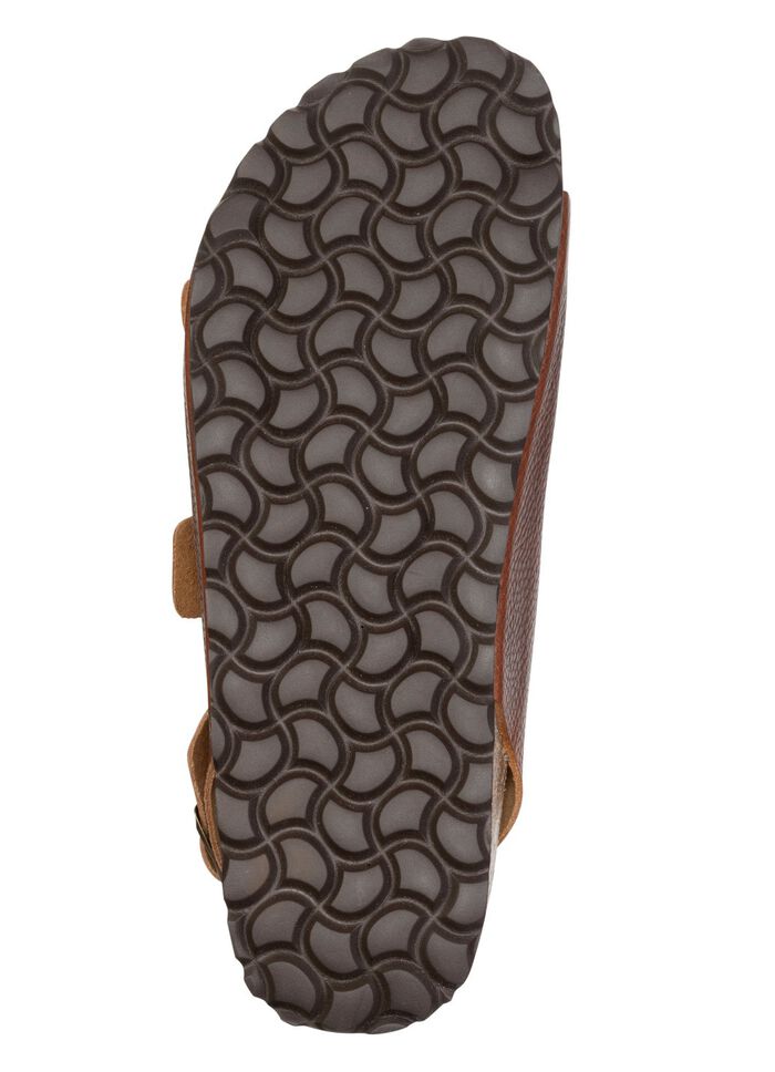 GINO GALANTE, klassische Herren-Sandalen, Weite H, mit verstellbaren Schlie&szlig;en BRAUN