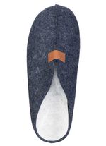 Klassische Herren-Hausschuhe, aus Wollfilz BLAU