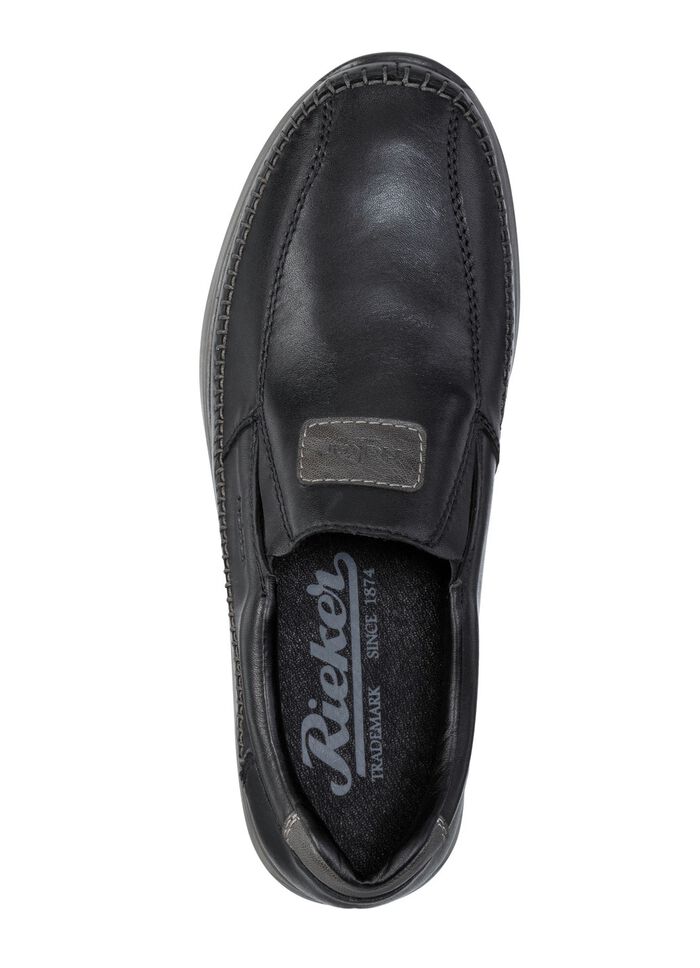 Rieker Slipper aus Nappaleder SCHWARZ
