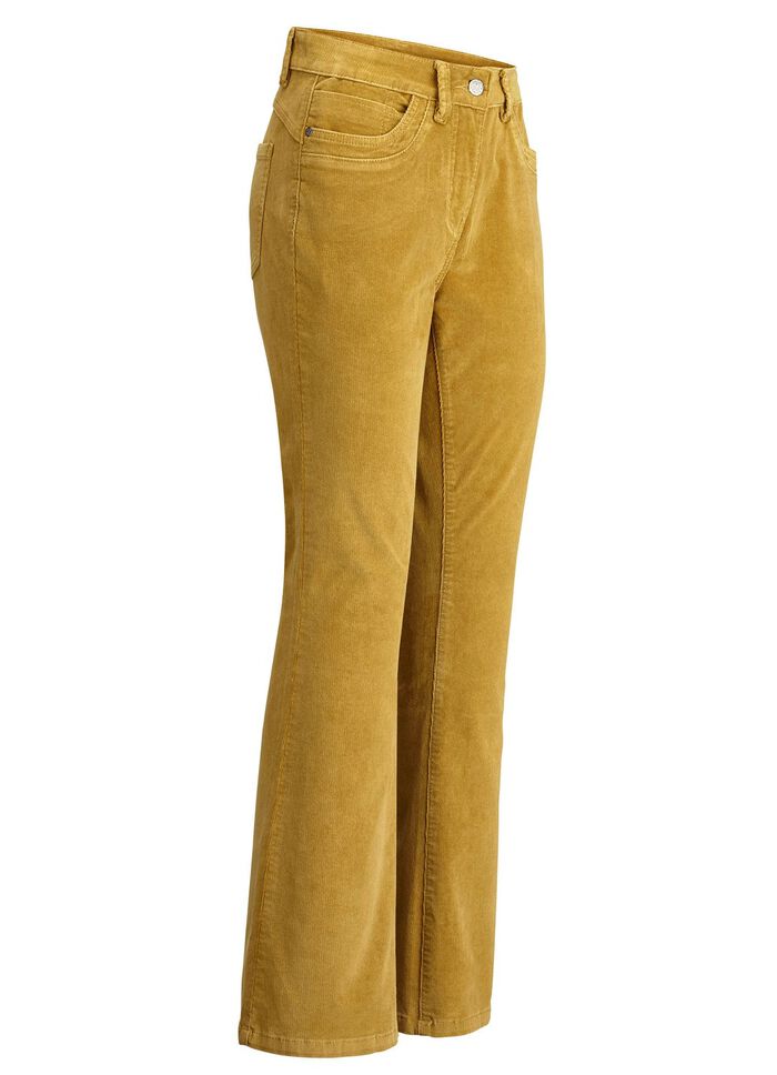 Cordhose in trendiger Bootcut-Form 