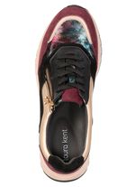 laurakent, stylische Damen-Sneaker, Weite G, mit herausnehmbarem Fu&szlig;bett SCHWARZ-BORDEAUX-GOLD
