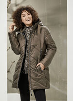 Funktions-Longjacke mit fester Kapuze 