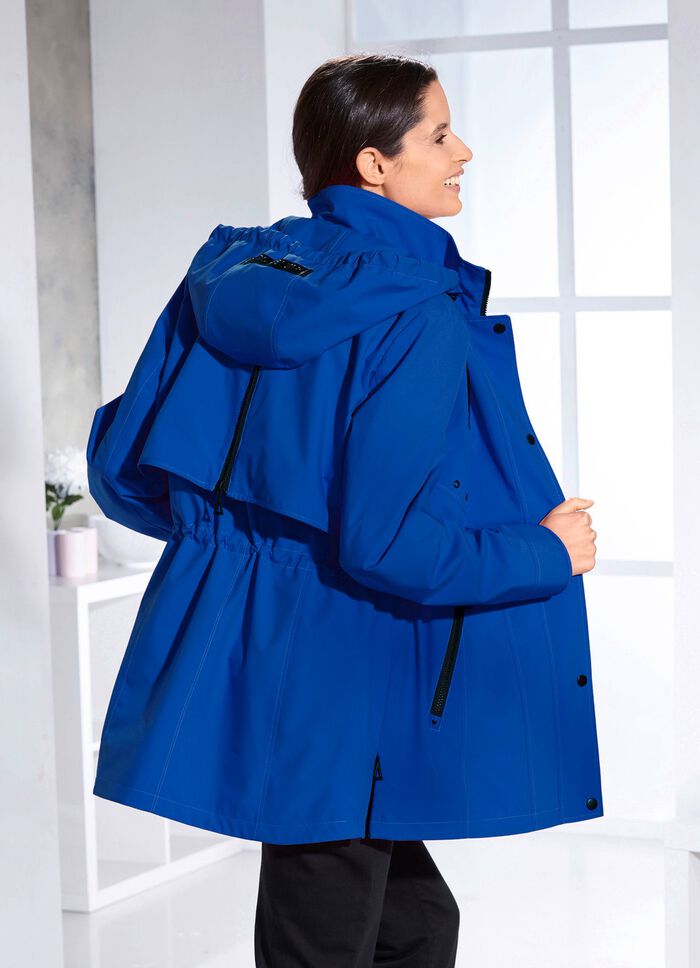 Funktionsjacke mit Rei&szlig;verschluss im R&uuml;ckteilkoller 