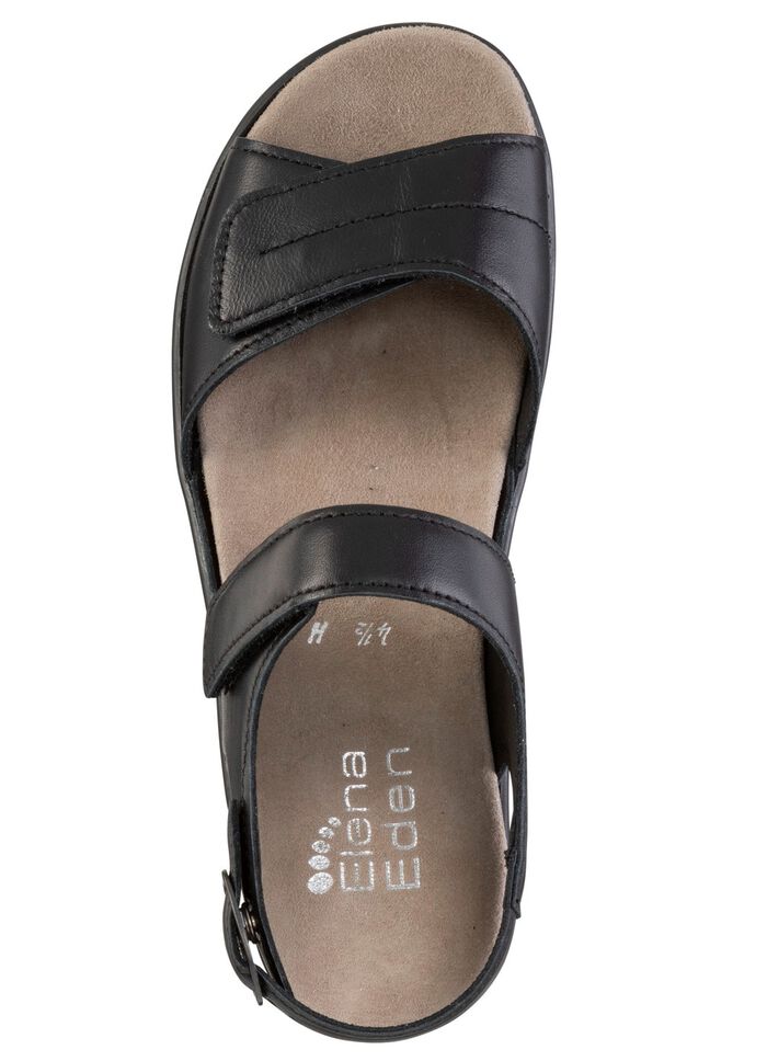 ELENA EDEN Sandale mit verstellbarem Fersenriemchen SCHWARZ