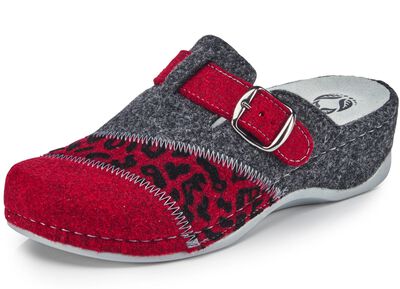 Mubb, klassische Damen-Hausschuhe, Weite H, mit herausnehmbarem Fu&szlig;bett 