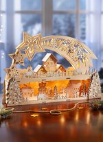 Lichterbogen aus hochwertigem Holz  