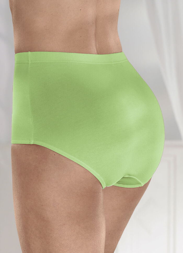 Fünferpack Slips mit Gummizug APFELGRÜN