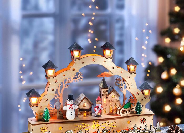 Schwibbogen / Podest aus Holz 