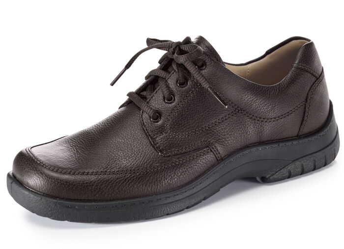 GINO GALANTE, klassische Herren-Schnürschuhe, mit herausnehmbarem Fußbett MOKKA