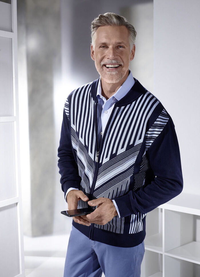 Jacke mit durchgehendem Rei&szlig;verschluss MARINE