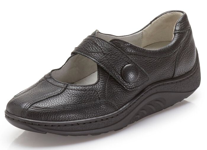 Waldl&auml;ufer Slipper mit Abrollfunktion SCHWARZ