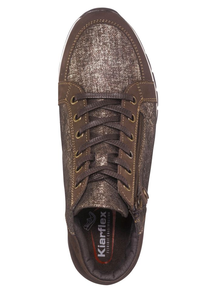 Bootie mit gl&auml;nzender Pr&auml;gung 