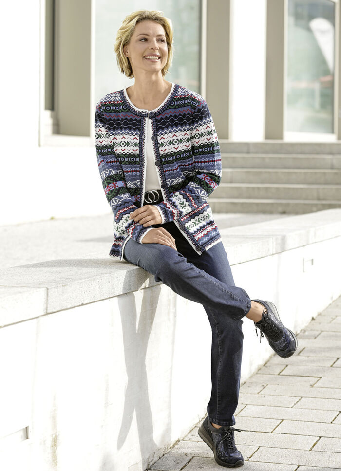 Komfortjeans in 5-Pocket-Form MITTELGRAU