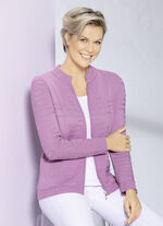 Strickjacke mit Strukturstreifen ROSENHOLZ