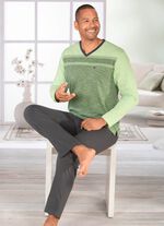 Hajo Klimakomfort Schlafanzug mit V-Ausschnitt 