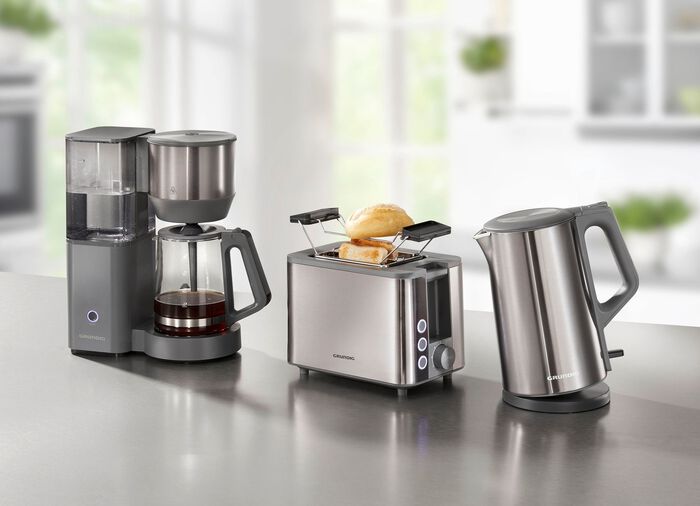 Grundig Fr&uuml;hst&uuml;cksserie aus hochwertigem Edelstahl 