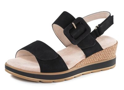 ELENA EDEN Sandalette aus feinem Nubukleder 