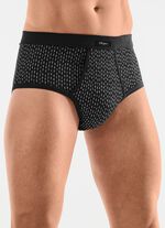 Viererpack Slips mit Eingriff aus Feinjersey 