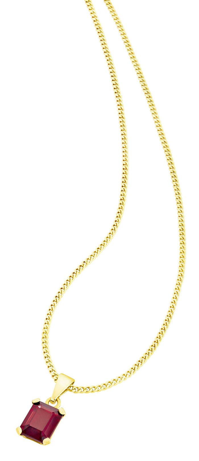 Zeitloser Anh&auml;nger mit echt Granat 