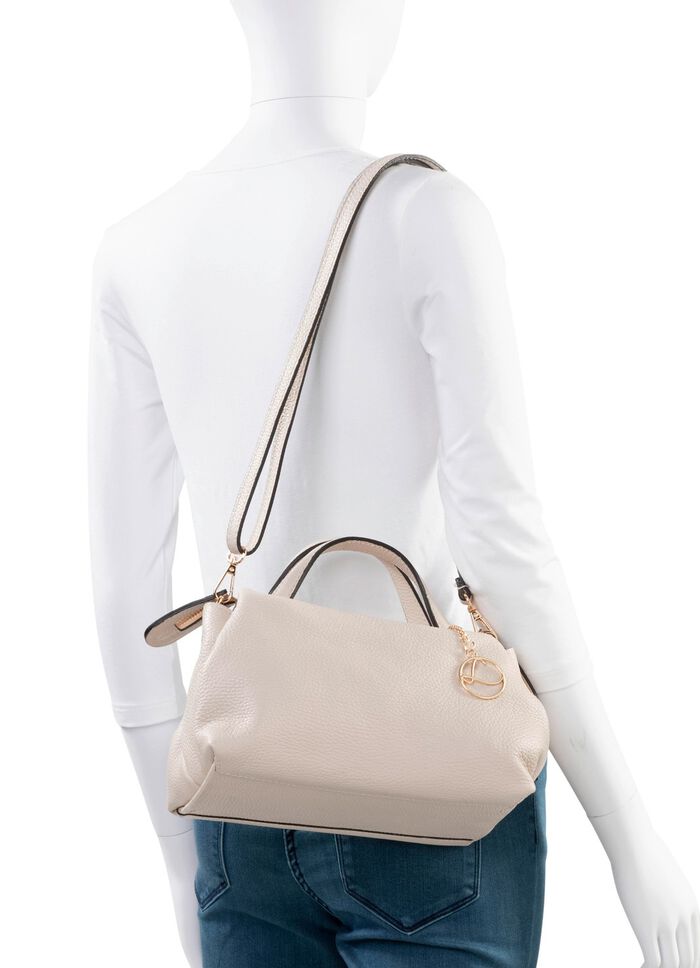 Laurina Tasche aus genarbtem Kalbleder BEIGE