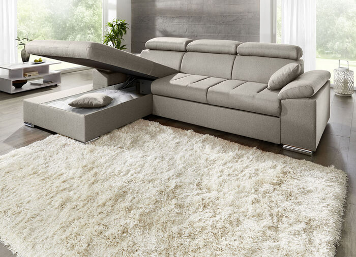 Polsterecke mit Bettfunktion CREME