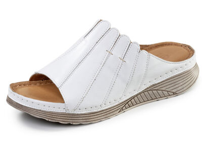 Gemini, stilvolle Damen-Pantoletten, Weite G, aus Leder 