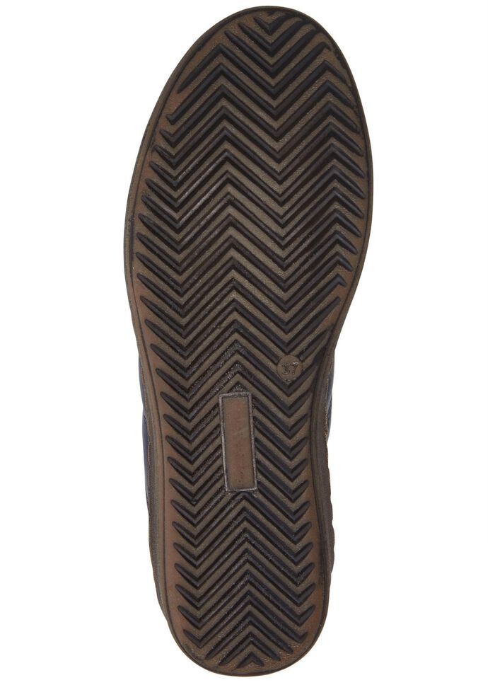 Andrea Conti Schn&uuml;r-Sneaker mit r&uuml;ckw&auml;rtigem Kontrast-Besatz MARINE