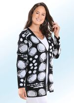 Strickjacke mit aufwendigem Jacquard-Dessin 